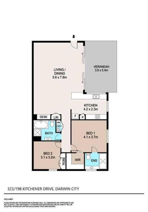 Апартаменты Zen Oceania - 2Br Ocean View Дарвин Экстерьер фото